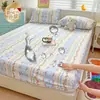 Protector de colchón impermeable a prueba de orina, funda de cama transpirable antideslizante para bebé, sábana protectora de colchón de cobertura completa