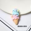 Simulação Comer e Brincar Resina Casquinha de Sorvete diy Celular Shell Material de Beleza Acessórios para o Cabelo Infantil Acessórios de Tendão de Borracha