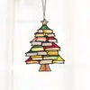 Colgante de árbol de Navidad creativo nuevo para coche transfronterizo Decoración acrílica navideña Decoraciones para el hogar festivas