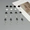 Novo Pingente Chanel Duplo C Prata Letra Inglesa Árabe Pingente DIY Colar Pulseira Acessórios de Joias