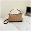 Bolso Estilo Perezoso y Relajado 2026 Nuevo Verano Vacaciones en la Costa Bolso de Paja Hombro Único Gran Capacidad Bolso de Playa Tejido