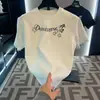 Camiseta Casual de Estilo Americano Simple de Algodón Puro de Manga Corta para Hombre, Verano Pesada Holgada Transpirable de Cuello Redondo Top de Media Manga