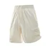 Pantalones Cortos de Seda Helada para Hombre, Estilo Veraniego de Trabajo, Pantalones Deportivos Elásticos de Longitud Media, Pantalones Cortos de Secado Rápido Veraniegos 262PH03