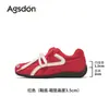 Zapatillas de Entrenamiento Rojas Augusden para Mujer 2026 Nuevo Verano Zapatos Deportivos Casuales de Suela Gruesa Tenis Súper Elegantes
