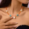 Bestseller transfronterizo Collar bohemio de conchas, joyería de cadena para clavícula multicapa estilo vacación de verano en la playa al por mayor