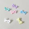 Fábrica pequena mini cor sólida cintura laço duplo diy acessórios para cabelo grampo de cabelo acessórios roupas embalagens materiais decorativos