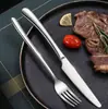 Alça grossa transfronteiriça Série Moonlight Talheres para comida ocidental faca de bife e garfo sensação de alta qualidade colher colher de sobremesa garfo de aço inoxidável atacado
