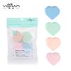 YUHAN YUHAN 4 piezas esponja en forma de corazón esponja de maquillaje de poliuretano hidrofílico H202