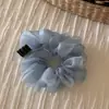 Goma para el pelo de malla de color liso estilo coreano con un toque de alta gama, Diadema elástica para mujer, Accesorio para el pelo de alta elasticidad