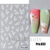 Nuevas pegatinas de uñas transfronterizas al por mayor 5D micro-talladas tridimensionales verano flor fresca Flor adhesiva pegatinas de uñas