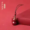 Pingente da Sorte Fortuna de Cinábrio Minério Bruto Estilo Starlight Areia Dourada Roxa Ano do Zodíaco Modelo Masculino Feminino Colar Ornamento de Presente Atacado