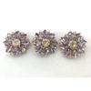 Fabricante Atacado Botões de Strass em Forma de Flor, Botões de Cristal Coloridos, Botões Decorativos Costurados à Mão, Acessórios Decorativos DIY, Personalizados