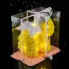 Regalo de Navidad San Valentín Mini Rosa Unicornio 25cm Trompeta Creativo Simulación Flor Eterna Unicornio