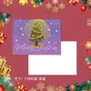 Cartão de Natal Personalizado Cartão Postal de Bênção de Luxo Etiqueta Manuscrita em Inglês para Véspera de Natal Cartão de Mensagem Souvenir