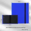 Álbum de Coleção de Cor Sólida com 4 Grades de PP para Armazenamento de Cartas com Tiras Elásticas para Cartas de Jogo, Grande Capacidade com 160 Espaços para Cartas