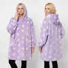 Sudadera con Capucha Talla Grande Amazon Manta Perezosa Manta Portátil Sudadera Tk con Capucha Bolsillo Grande Jersey de Franela para Uso en Casa