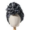 Amazon Cross-border Hot Selling Estilo Europeu e Americano Elegante Estampa de Leopardo Completo Diamante Retro Rosa Capuz Elástico