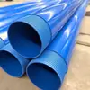 Tubo de revestimento roscado para poço em PVC, tubo de proteção de parede para poços profundos e rasos, tubo de poço plástico anti-envelhecimento e resistente à corrosão