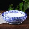 Venta al por mayor de punto sopera de porcelana azul y blanca antigua azul azul y blanca hotel restaurante sopera de verduras tazón de cerámica venta al por mayor