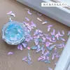Nova Arte de Unhas Super Fada Lantejoulas Borboleta Polarizadas Ultra-finas Cor Mágica Transparente Polarizada Lantejoulas Lua Amor Decoração de Unhas