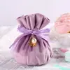 Bolsa de Dulces de Terciopelo Creativa para Boda, Franela, Caja de Dulces de Boda Europea, Caja de Dulces para Regalo a Mano, Bolsa de Regalo al por Mayor