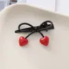 Grampo de Cabelo Laço para Mulheres, Presilha Lateral Cor Café em Formato de Coração, Grampo Lateral para Franja, Novo Presilha para Franja 2025, Acessório de Cabelo de Alta Qualidade
