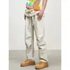 Shake Tone Explosões Taobao Verão Finos Calças Paraquedas Calças de Secagem Rápida Calças de Seda de Gelo Retro Americano Masculinas e Femininas Doce Dopamina