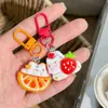 Llavero de Animales Frutas Lindos Originales Dibujo Animado DIY Dulce Regalo para Estudiantes Colgante Accesorio para Mochila