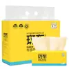Babo Pulpa de Bambú Color Natural Toallas de Papel Tejido de Fibra de Bambú Servilletas Papel Higiénico Caja Completa Hogar 100 Hojas Auténtico