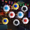 Decoraciones con temática de fútbol, mesa de globos flotantes, lotería deportiva, diseño de escena en la tienda, decoración de ambiente