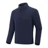 Sudadera Oli de forro polar con media cremallera y cuello alto, manga larga, para primavera y otoño, deportes al aire libre, cálida, de secado rápido, transpirable, elástica