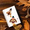CM2203012 Amazon Transfronterizo Pegatinas de Dibujos Animados Pavo de Acción de Gracias Rompecabezas Pegatina DIY
