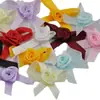 Rosa de listón hecho a mano flor pequeña lencería flor pequeña textil para el hogar zapatos y sombreros Listón flor pequeña lazo a mano accesorios para la ropa