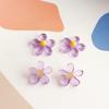 Pendientes de resina con forma de margarita, flores frescas de verano secas translúcidas, accesorios para pendientes hechos a mano.