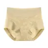 Nuevas Bragas Moldeadoras Sin Costuras Transpirables Antibacterianas de Cintura Alta con Control de Abdomen y Jacquard en Relieve Estilo Chino para Mujer