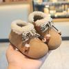 Zapatos de Algodón para Bebé 2025 Invierno Suela Suave Forrados de Felpa Engrosados Zapatos tipo Birkenstock Niñas de 1-2-3 Años Antideslizantes Zapatos para Niños Pequeños