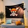 Tela Colgante de Animación One Piece Naruto Celebridad de Internet Estudio en Vivo Tela de Fondo Alquiler Diseño de Habitación Tela de Pared Decorativa Tapiz