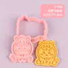 Serie Usachi de Año Nuevo Molde para Galletas 3D Simulación DIY Galleta Fondant Diseño Tridimensional Tipo Prensa