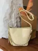 Cadena Yuezi Lingge 2026 Verano Nuevo Bolso de Mano Versátil para el Trabajo Bolso de Hombro Cruzado Texturizado para el Trabajo para Mujer