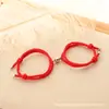 Moda Europea y Americana Sencillos Brazaletes Magnéticos de Acero Inoxidable para Parejas, un Par de Pulseras Tejidas Ajustables para Estudiantes, Joyería al por Mayor