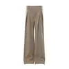 Pantalones Casuales de Pliegues con Caída Estilo Vibe Americano para Hombre, Marca Trendy Diseño Cleanfit, Pantalones Largos Sueltos de Pierna Ancha