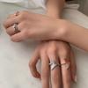 Anillo de plata esterlina 925 para mujer, moda personalidad, cola de pez, dedo índice, anillo ajustable, celebridad de internet, estilo frío, estilo japonés, moda de lujo ligero