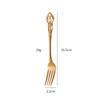 Juego de Cuchillo, Tenedor y Cuchara Vintage de Acero Inoxidable Transfronterizo con Diseño Hueco en Relieve para Hotel Estilo Palacio Cocina Occidental Cuchillo para Bistec, Tenedor, Cuchara de Postre Vajilla
