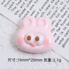 Ojos Grandes Lindos Oso Dibujo Animado Accesorios para Joyería DIY Accesorios de Pegamento de Crema Accesorios Pequeños de Resina Hebilla para Zapatos de Agujero Material