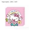 Nueva Serie KT Cat Bandeja de Papel Vaso de Papel Servilleta Mantel Decoración de Niña Triángulo Fiesta Hello kitty
