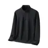 Sudadera de Terciopelo Alemán para Hombre, 300g, Media Cremallera, Cuello Alto Pequeño, Casual, Otoño e Invierno, Versátil, Moderna, Tendencia, Terciopelo Alemán de Doble Cara