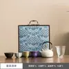 Productos Culturales y Creativos de la Ciudad Prohibida: Juego de Tetera de los Cinco Hornos Famosos, una Caja de Regalo Cerámica de Alta Gama para la Ceremonia del Té, Perfecta como Regalo para Personas Mayores o para Ocasiones de Negocios