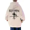 Sudadera con capucha Retro Americana para Hombre, Estilo Polar Otoño e Invierno, Chaqueta de Pareja Moderna Estilo Hong Kong, Top Pesado Oversize