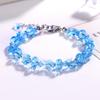 Nova Pulseira Borboleta Flash Design Nicho Estilo Coreano Ins Pulseira Feminina Distintiva Fresca Joias de Cristal de Imitação de Vidro