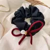 Scrunchie de Cetim Simples Estilo Coreano Novo Versátil Elástico para Cabelo Corda para Coque Acessório de Cabelo Elástico